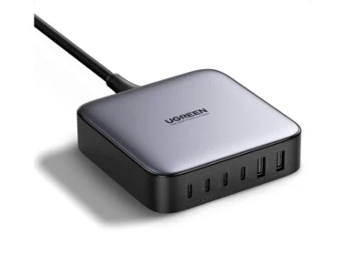 Cargador de escritorio UGREEN 200W USB-C x4 USB-A x2 Nexode 6 puertos PD 100W GaN con cable Foto 1 de 4