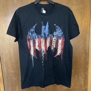 DC Comics Batman Red White Blue Bat Logo Medium New - Picture 1 of 3