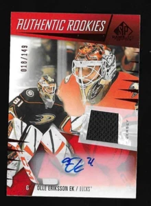 OLLE ERIKSSON EK 2023-24 SP Game Used Authentic ROOKIES JERSEY AUTO /149 RC #251 - Picture 1 of 2