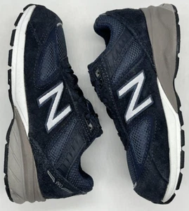 New Balance 990v5 Toddler Navy IC990NV5 Sz 9.5 M NWOB 990 Suede Running Classic - Picture 1 of 13