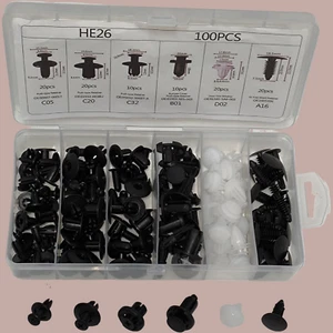 100PCS Combinación de remaches empuje para kits de fijación de plástico de Sets - Imagen 1 de 9