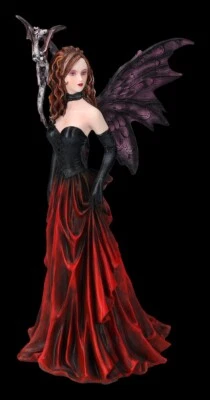 Figura Elfos - Elowen Im Gótico Ver Con Dragón Hadas Fantasía 27cm - Imagen 1 de 4