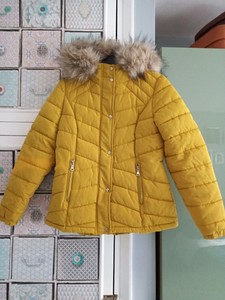 tesco yellow coat