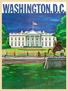 1960s Washington DC Travel Poster - 18x24 - Picture 1 of 3