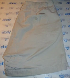 $72 Calvin Klein Arena Marrón Talla 10 Caqui Pantalones Cortos Cremallera Mosca 4 Bolsillos - Imagen 1 de 5