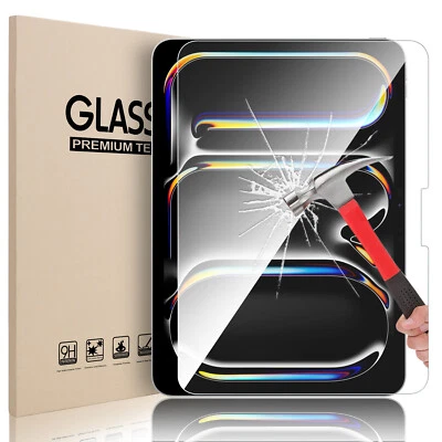 Protector de pantalla de vidrio templado HD para iPad Pro M4 11" / 13" 2024 generación Foto 1 de 4