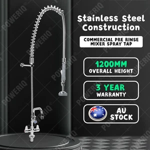 Commercial Kitchen Pre-Rinse Arm Mixer Tap Spray Trigger Gun Pot Filler 1200MM - Picture 1 of 15