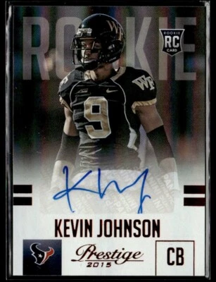 2015 Panini Prestige дебютант с автографом Кевина Джонсона из Houston Texans - Изображение 1 из 2
