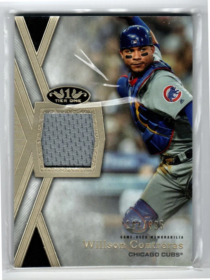 2020 Topps Tier One Relics #T1RWC Willson Contreras /395 - Image 1 of 1