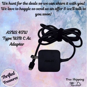 ASUS 45W Type USB C Ac Adapter ADP-45EW B For Asus Q325 Q325U Q325UA ZENBOOK 3 - Picture 1 of 5