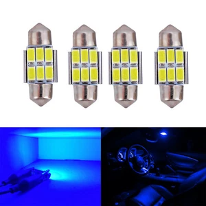 4x 31mm Dark Blue LED Bulb High Bright Canbus 5730 Dome Map Light for Subaru BRZ - Picture 1 of 8