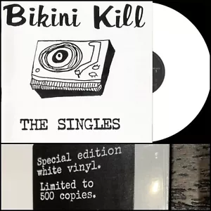 BIKINI KILL Singles LP White Vinyl 500 SEALED-Kathleen Hanna Le Tigre Julie Ruin - Picture 1 of 4