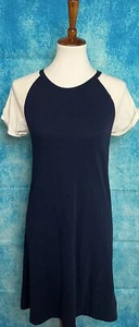 GAP Damen blaues T-Shirt Kleid Kurzarm Gr. XS - Bild 1 von 6