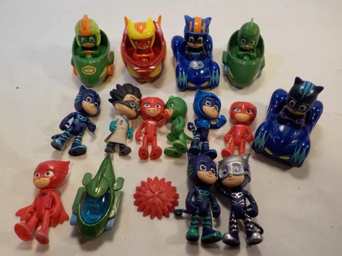 PJ Masks Figures Romeo Catboy Gekko owlette character toy lot Cover