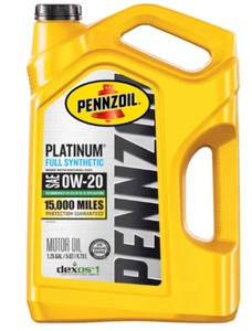 Pennzoil Platinum vollsynthetisches 0W-20 Motoröl, 5 Quart - Bild 1 von 5
