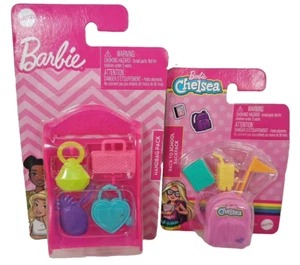 Mattel Barbie Accessories Lot Of 2 New Back Pack  And Purse Pack with Shelf - Picture 1 of 7