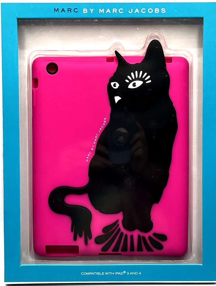 Marc by Marc Jacobs Rue Cat Silicone iPad Case Pop Pink New iPad 4 & iPad 3 - Image 1 of 3