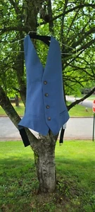 Man's Tuxedo Vest Blue Size S - Picture 1 of 6