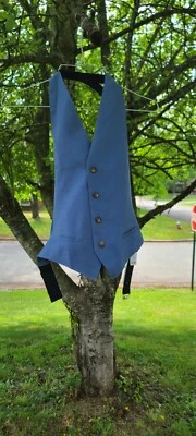 Man's Tuxedo Vest Blue Size S - Image 1 of 4