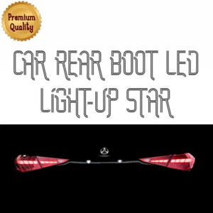 PER W205 C180L C200L C260 C117 CLA180 STIVALE POSTERIORE ROSSO LED 5D STELLE 7CM DECORATIVO - Foto 1 di 6