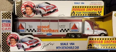 Road Champs 1/64 MORGAN SHEPERD Citgo Wood Brothers Transporter -1992* #3015 - Image 1 of 4