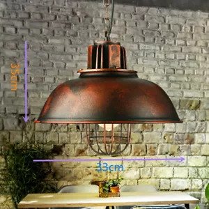 Vintage Pendant Light Industrial Rustic Farmhouse Hanging Ceiling Lamp Fixture - Picture 1 of 14