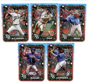 2024 Topps Holiday Tampa Bay Rays Team Set Junior Caminero RC - Bild 1 von 1