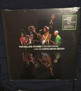Rolling Stones A Bigger Bang Live On Copacabana Beach Colored Vinyl 3 LP Sealed - Bild 1 von 2