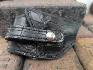 Wild Alligator Leather Medium Pistol Handgun Holster gator AP43 - Picture 1 of 21