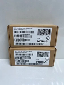 Lot 2 pcs NOKIA 3HE09327AARA01 SFP+ 10GE LR-LC ROHS6/6-40/85C IPUIBXWDAA Sealed - Picture 1 of 5