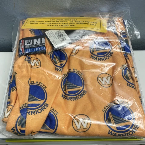 Golden State Warriors Pajama Pants Size L UNK NBA Apparel Lounge Sleepwear Cover