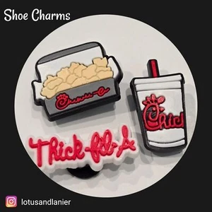 Shoe Charms Thick-Fil-A Set of 3 - Picture 1 of 2