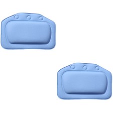 2pcs Cuscino da bagno in PVC con ventose Spa Poggiatesta Impermeabile Sacchetto di juta superficie