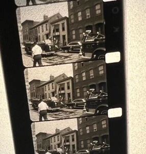 Old 1960s AFD Fire Department Truck Smoke 16mm ? Home Movie Pumper Apt. Fire - Picture 1 of 8