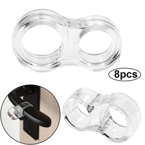 8 in 1 Set Türgriff Puffer Tür Wand Stopper Silikon Türstopper Gummi Türklinke - Bild 1 von 8