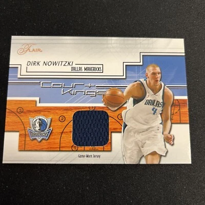 DIRK NOWITZKI 2002-03 Flair Court Kings Game Used Jersey #CK-DN - Mavericks MVP - Image 1 of 2