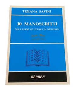 Tiziana Savini 10 Manuskripte zur Solfeggio-Lizenzprüfung Übungen Theorie - Bild 1 von 7