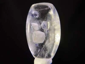 FLUORITA en CUARZO TRANSPARENTE, cabujón de cristal - piedras preciosas, fabricación de joyas, 47459 - Imagen 1 de 3
