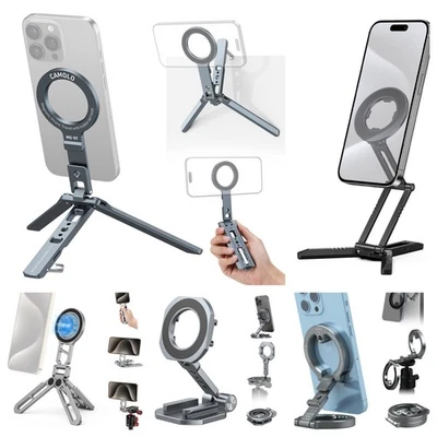 Camolo 360° Adjustable Magnetic Mount MagSafe Tripod Cold Shoe Foldable Vlogging - Image 1 of 4