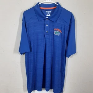 Florida Gators Erwachsene Herren L Blau Kurzarm Champion Poloshirt NCAA - Bild 1 von 8