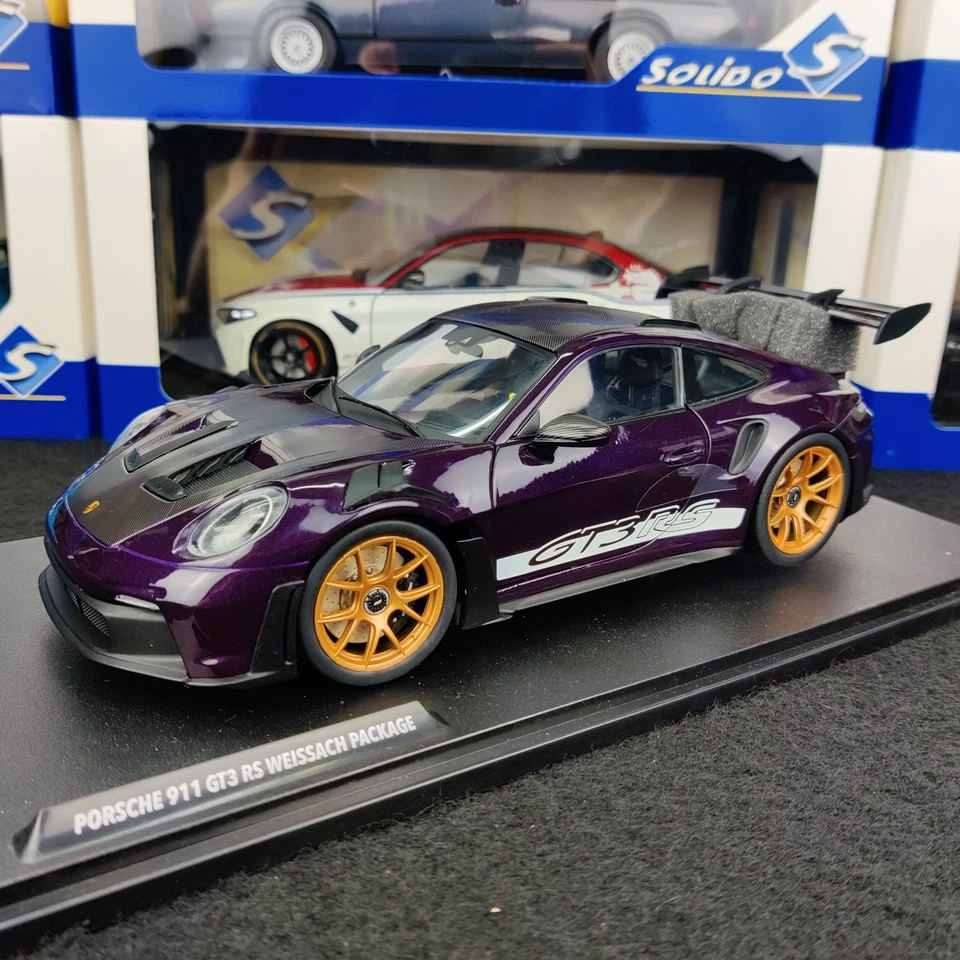 SOLIDO PORSCHE 911 GT3 RS WEISSACH PACKAGE 2024 S1812103 1:18 NEUF BOITE - Photo 1/4