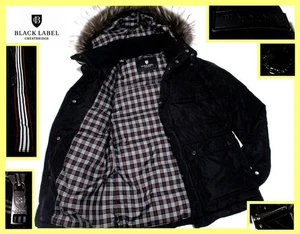 Men size M Crestbridge BLACK LABEL Puffer Jacket 6WAY Fur Check Lining - Picture 1 of 8