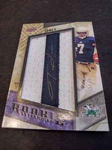 2014 Upper Deck Rookie Lettermen I Auto /75 TJ Jones Notre Dame RC SP Autograph  - Picture 1 of 2