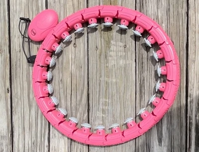 "Hoola Fitness Hoop 23 nudos con peso inteligente hula cintura delgada 53"" pérdida de peso" Foto 1 de 4