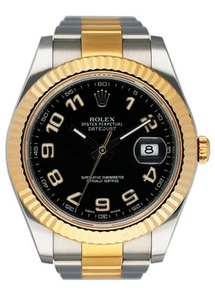 Rolex Datejust 41 116333 Black Dial Two Tone Mens Watch Box & Papers - Picture 1 of 6