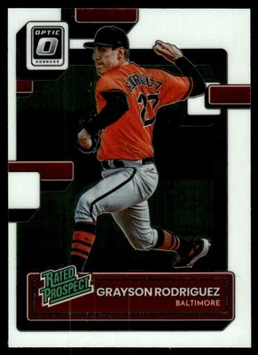 2022 Donruss Optic Rated Prospects Grayson Rodriguez Baltimore Orioles #RP-15 - Image 1 of 2