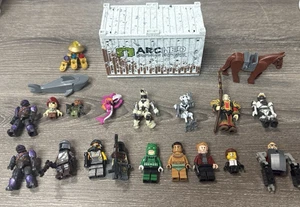 LEGO MEGA BLOK ASSORTED BRAND MINI FIGURES HALO BATMAN LOT - Picture 1 of 1