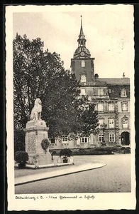 Ansichtskarte Oldenburg i. O., Löwendenkmal und Schloss 1940  - Picture 1 of 2