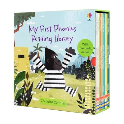 Usborne First Phonics Children Reading Library 20 Books Paperback Set- Ages 0-5 - Image 1 of 4