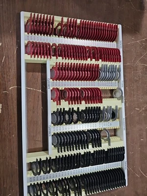 Juego de lentes ópticas de prueba rack de optometría Foto 1 de 4